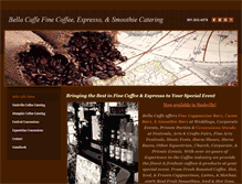 Tablet Screenshot of bellacaffecatering.com